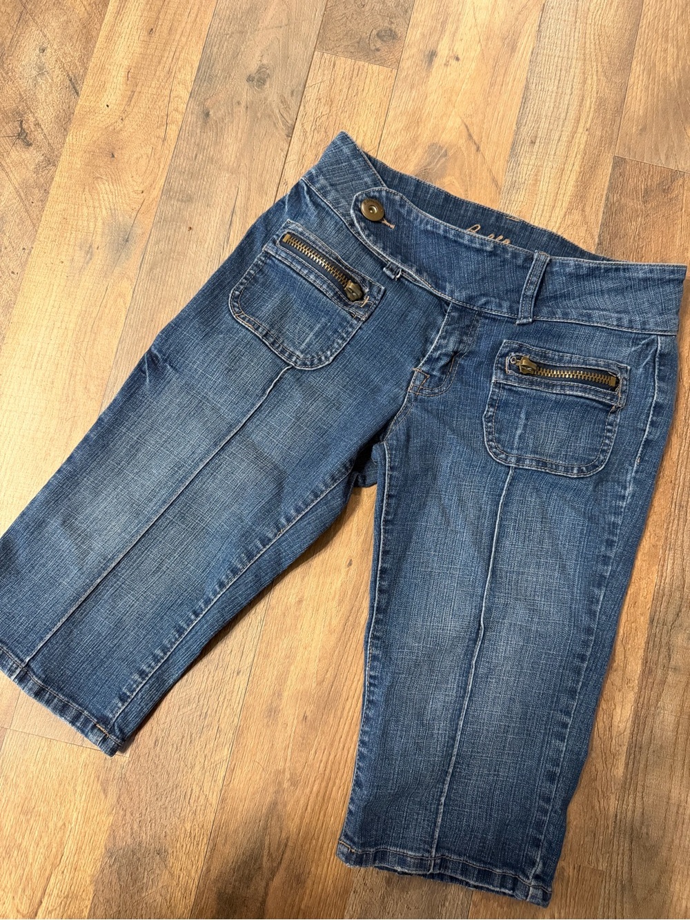 Y2K  bubblegum denim capris